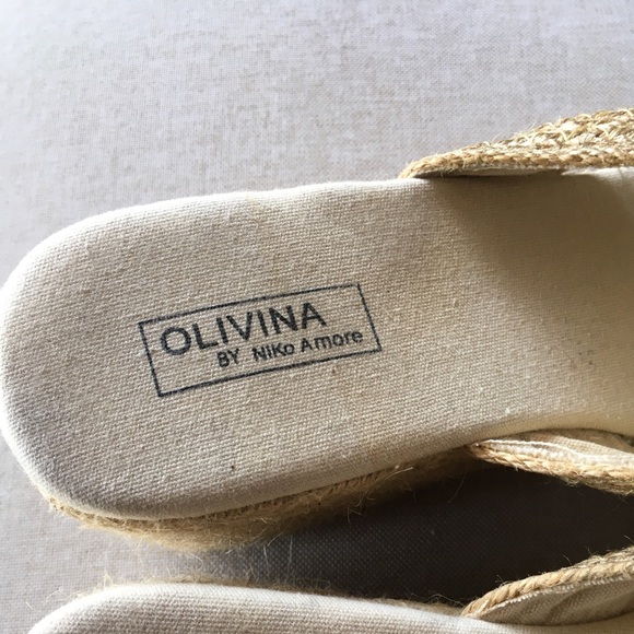 Olivia by Nicole Amore Size 9 espadrille Wedges - Picture 9 of 12